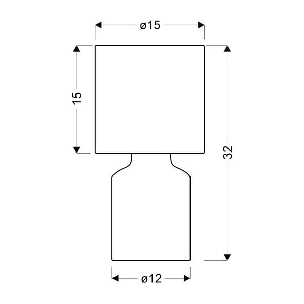 Бежова настолна лампа с текстилен абажур (височина 32 cm) Iner - Candellux Lighting-image-3
