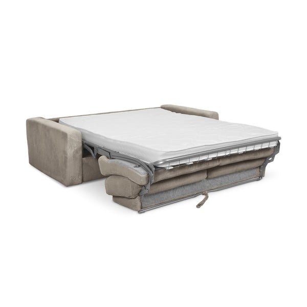 Светлокафяв разтегателен диван от рипсено кадифе 195 cm Nona – Makamii-image-3