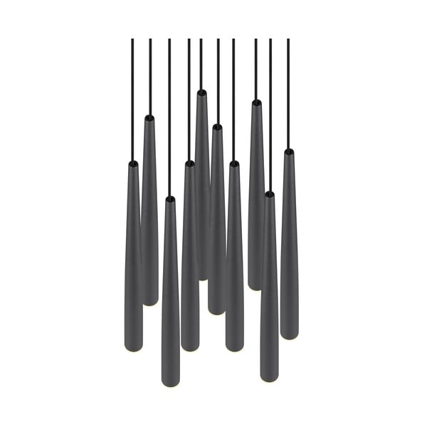 Черно LED висящо осветително тяло ø 30 cm Cala – Trio Select-image-3