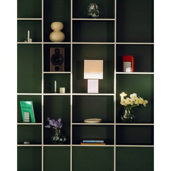 Бяла стъклена ръчна изработка ваза (височина 22 cm) Dam – noo.ma-image-2