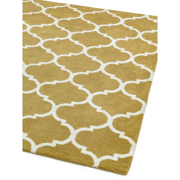 Ръчно изработен вълнен килим в цвят жълта охра 120x170 cm Albany – Asiatic Carpets-image-4