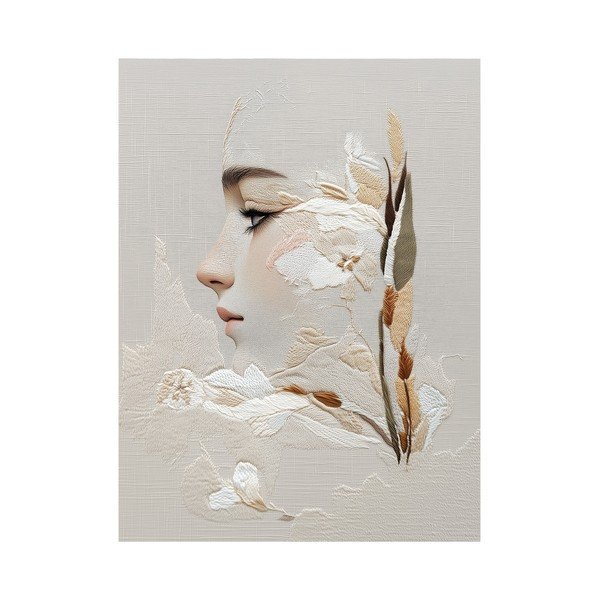 Картина 60x80 cm Stitched Bloom – Styler