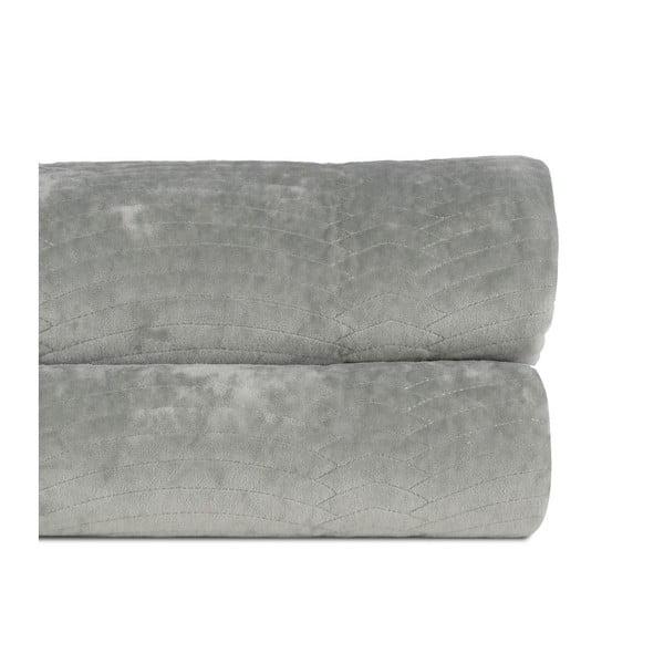 Сиво-зелено капитонирано покривало за легло 180x260 cm – Ixia