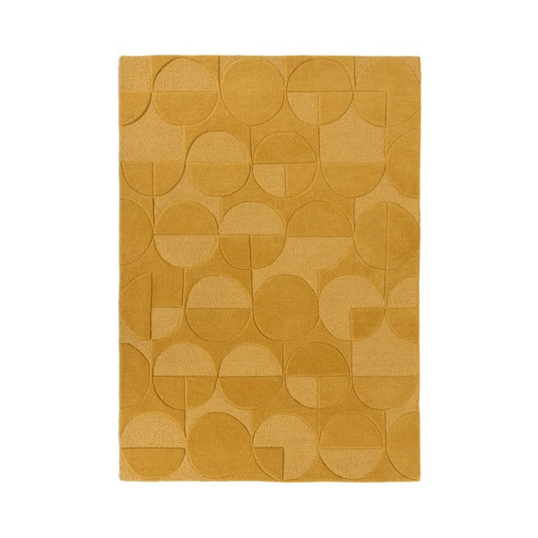 Жълт вълнен килим , 200 x 290 cm Gigi - Flair Rugs