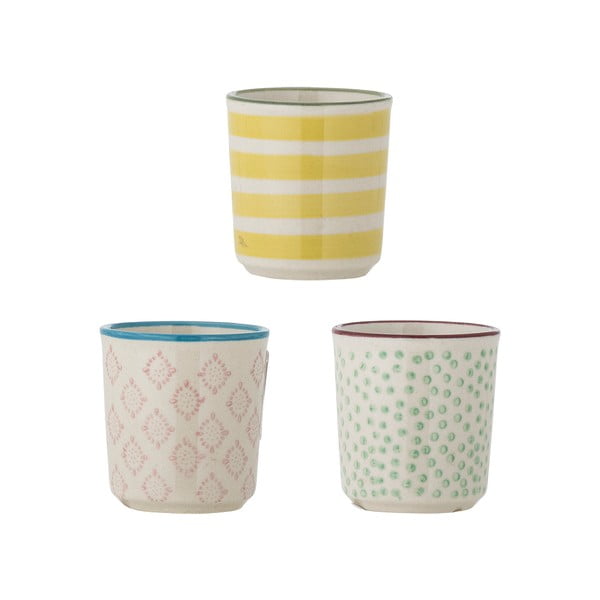 Комплект от 3 керамични чаши за яйца Patrizia - Bloomingville-image-2