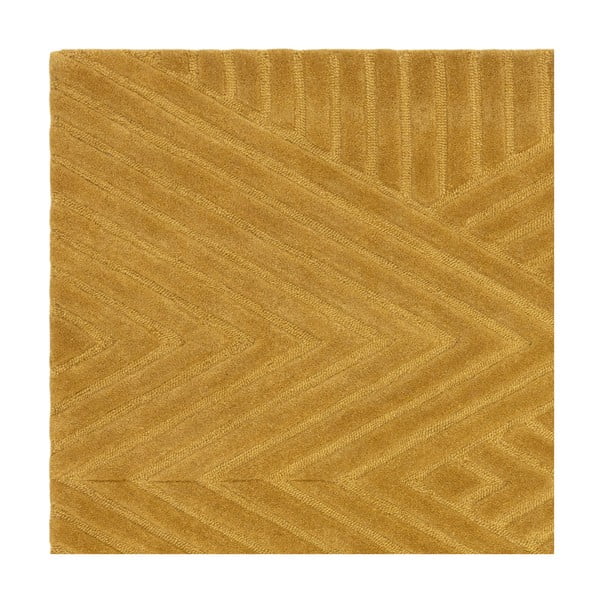 Жълт вълнен килим в цвят охра 120x170 cm Hague - Asiatic Carpets-image-3