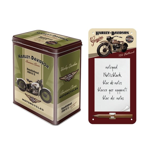 Комплект от калайдисана кутия и тетрадка Harley - Postershop