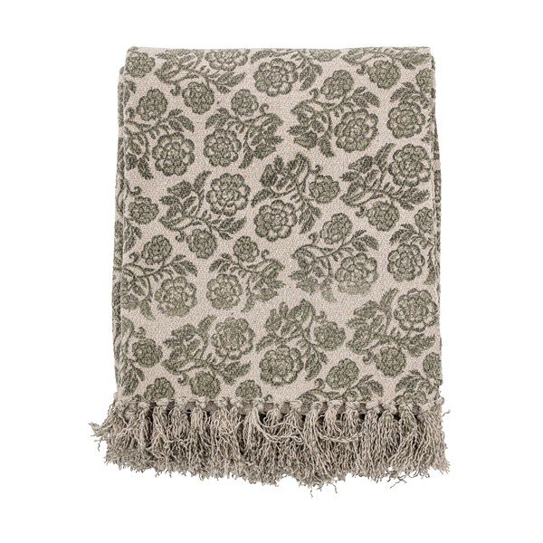 Ritchi сиво-зелена коледна плетка с памук, 150 x 120 cm - Bloomingville-image-1