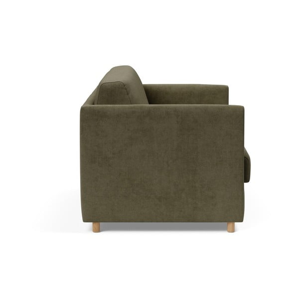 Тъмнозелен велурен разтегателен диван Olan - Innovation-image-3