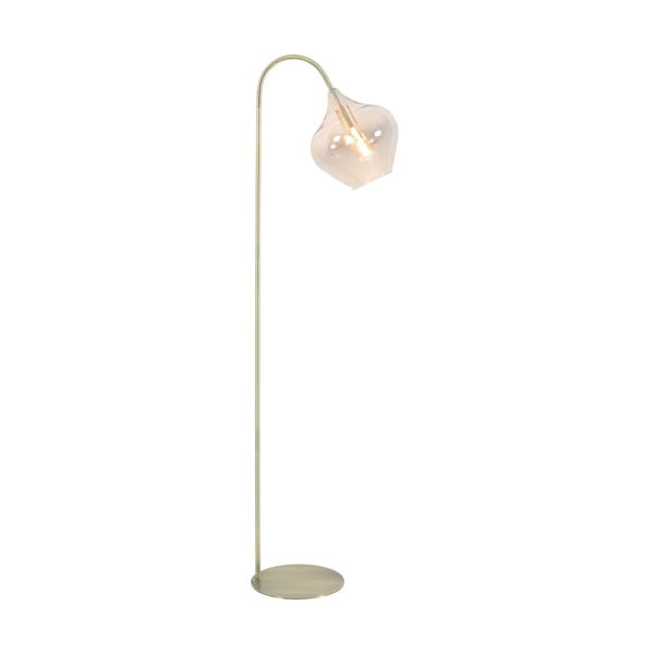 Подова лампа в златист цвят (височина 160 cm) Rakel - Light & Living
