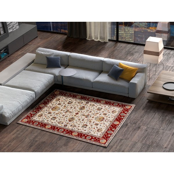 Червено-кремав килим 140x200 cm Classic - Universal-image-1