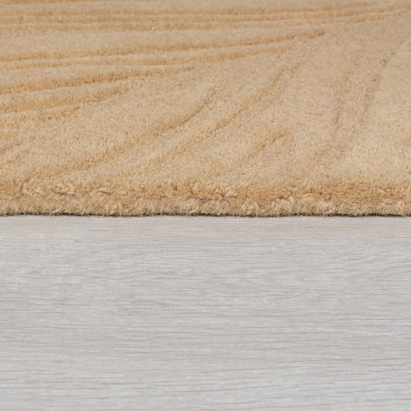 Светлокафяв вълнен килим , 160 x 230 cm Lino Leaf - Flair Rugs-image-4