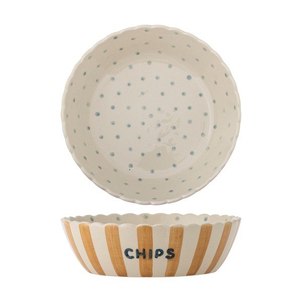 Жълта/кремава керамична купа ø 24 cm Chip – Bloomingville-image-3