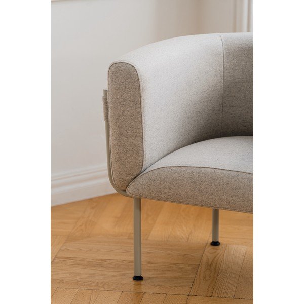 Сиво вълнено кресло Ubi – noo.ma-image-3