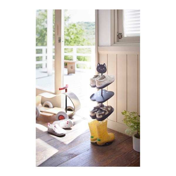 Черна метална стойка за детски обувки Kid's Shoe Rack – YAMAZAKI-image-1