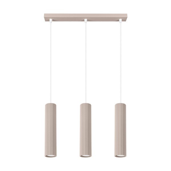 Кафяво-сиво метално висящо осветително тяло Gleam – Sollux