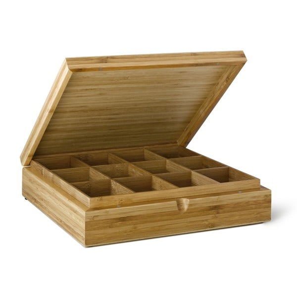 Бамбукова кутия за чай с 12 отделения - Bredemeijer