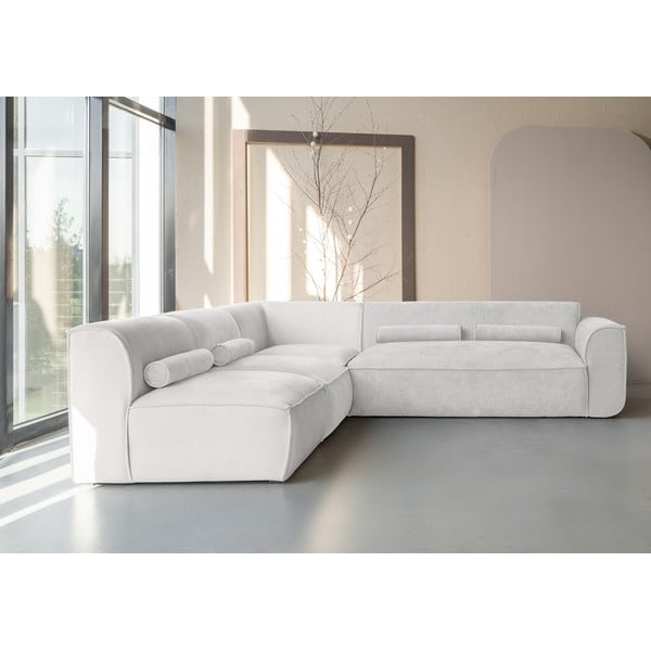 Кремав ъглов диван (ляв ъгъл) Flex Felix – Miuform-image-1