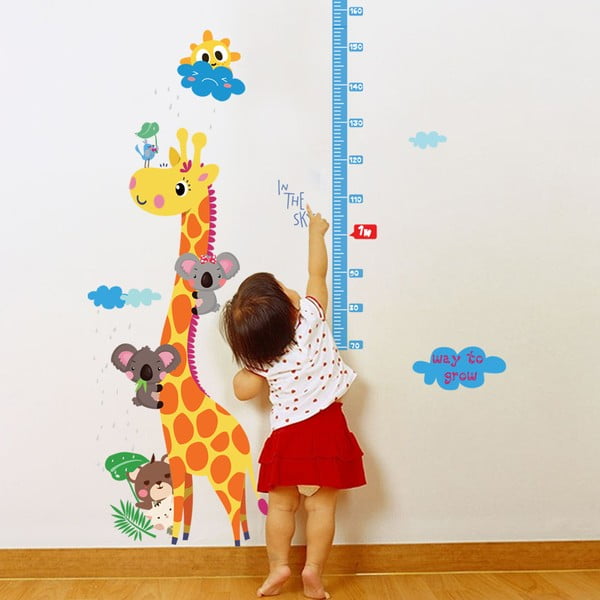 Детски стикер - лента за врата или стена 60x120 cm Giraffe & Koalas – Ambiance