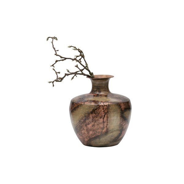Декоративна ваза от рециклиран метал, ø 30 cm - BePureHome-image-2