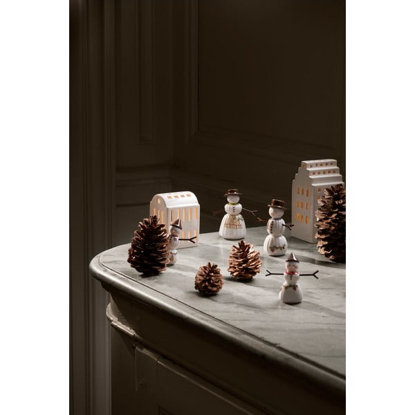 Порцеланова Коледна фигурка (височина 11,5 cm) Hammershøi Snowman – Kähler Design-image-2