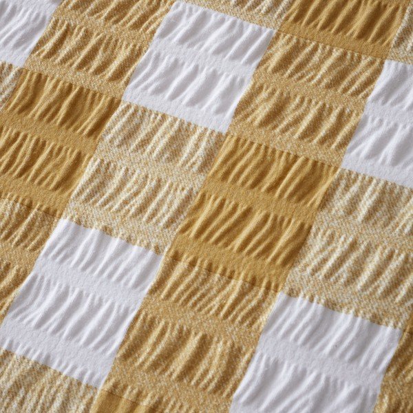 Жълто единично  фланелено спално бельо 135x200 cm Gingham Check – Catherine Lansfield-image-4
