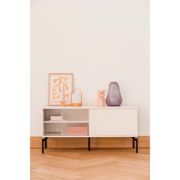 Сиво-бежова маса за телевизор 116x55x42 cm Met Mini – noo.ma-image-1