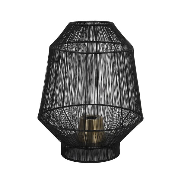 Черна настолна лампа (височина 38 cm) Vitora - Light & Living