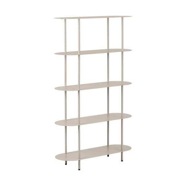 Бежов метален стелаж 90x150x31 cm Rieti – House Nordic-image-2