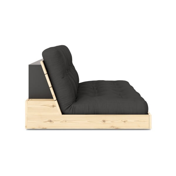 Тъмносив разтегателен диван 196 cm Base – Karup Design-image-3