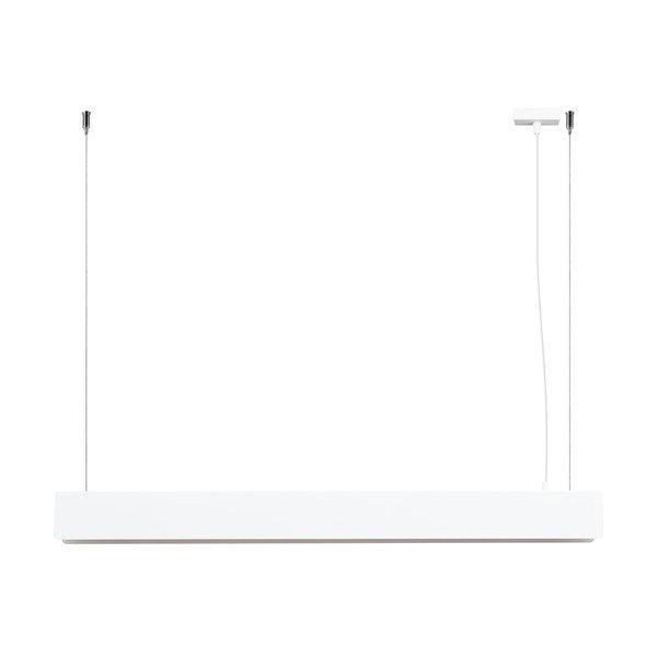 Бяло метално LED висящо осветително тяло Nebula – Sollux