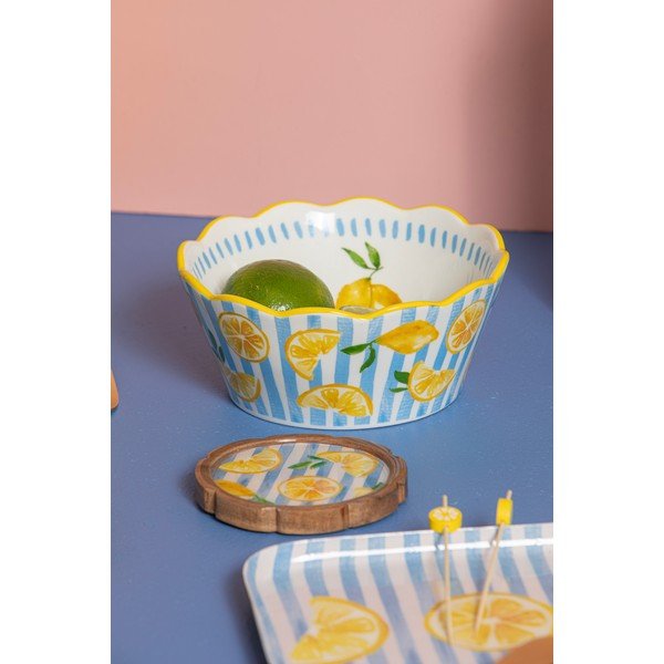 Жълта/светлосиня купа ø 16 cm Capri – Ladelle-image-1