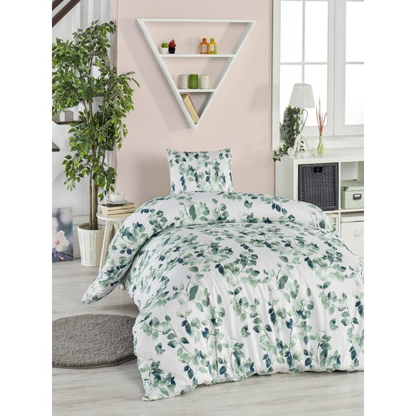 Спално бельо за единично легло от памук Ranforce Sabine Green, 140 x 200 cm - Mijolnir-image-2