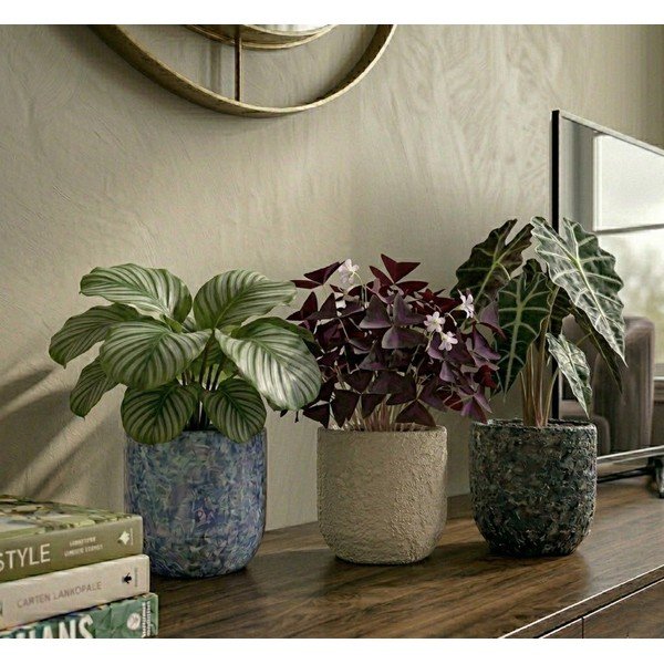 Керамично ръчно изработено покритие за кашпа ø 18 cm Almada – Ego Dekor-image-1