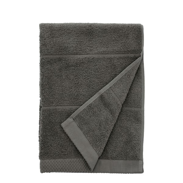 Тъмносива памучна кърпа от тери 50x100 cm Line – Södahl