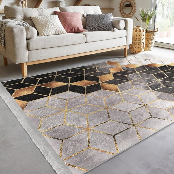 Килим в сиво/златисто 160x230 cm - Mila Home-image-4