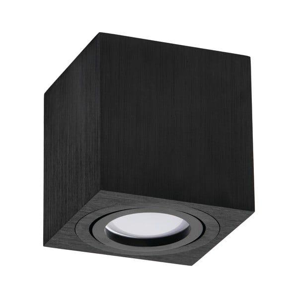 Черна лампа за таван Блок, височина 8,4 cm - Kobi