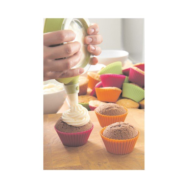 Комплект от 6 цветни силиконови формички за мъфини , ⌀ 7 см - Lékué-image-2