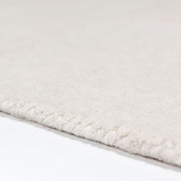 Ръчно изработена вълнена пътека в цвят слонова кост 60x230 cm Checkerboard – Flair Rugs-image-2