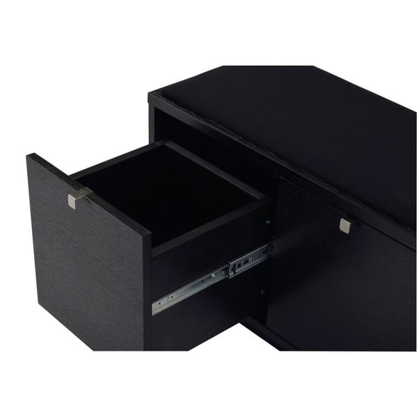 Черна стойка за обувки за сядане Confetti – Rowico-image-4