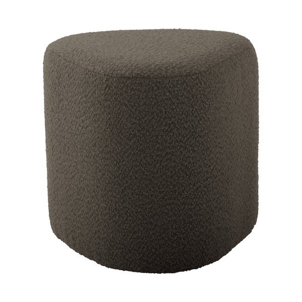 Табуретка от плат букле в сиво и кафяво Ada – Leitmotiv-image-2