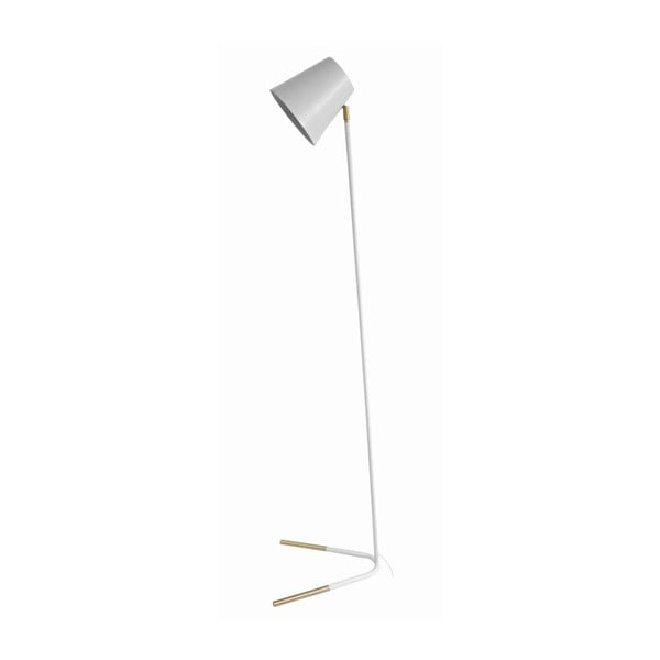Бяла свободностояща лампа със златни детайли Noble - Leitmotiv