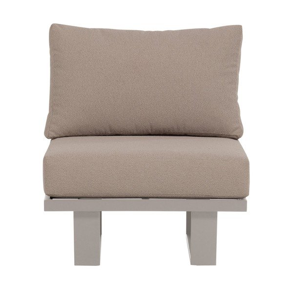 Сиво-бежов градински стол метален/подплатен Bear – WOOOD-image-3