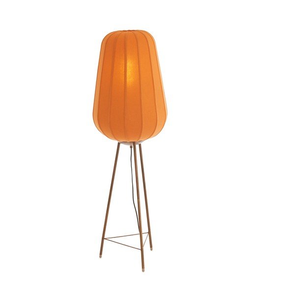 Теракотена подова лампа с текстилен абажур (височина 133 cm) Bibury – Light & Living-image-1