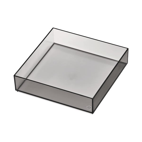 Матово черен органайзер за козметика за баня от рециклирана пластмаса - iDesign-image-2