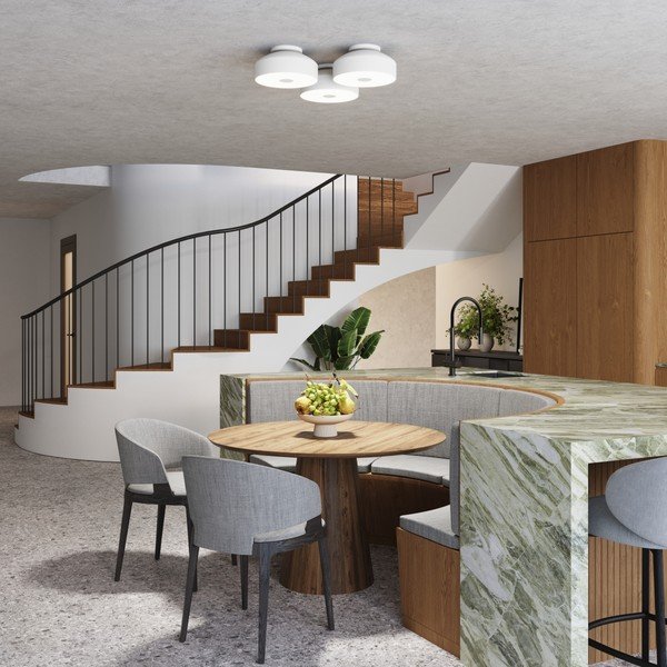 Бяло осветително тяло за таван Omiq – Sollux-image-3