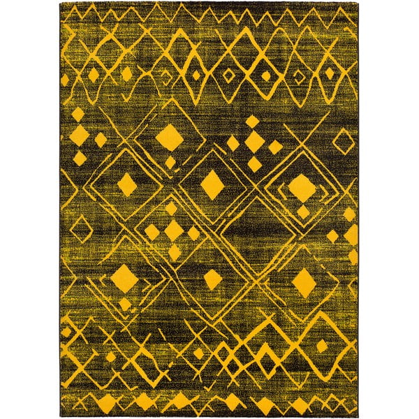 Жълт килим Неонов блясък, 160 x 230 cm - Universal