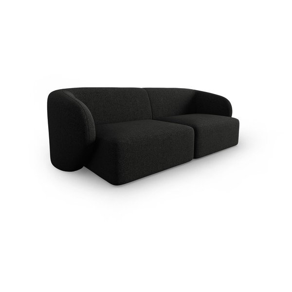 Черен шенилов диван 188 cm Paolo – Milo Casa-image-2