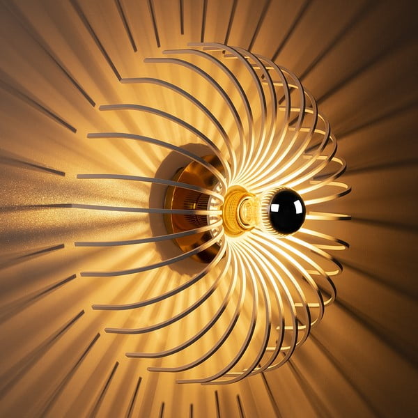 Бяла стенна лампа Aspendos, ø 36 cm - Opviq lights-image-3