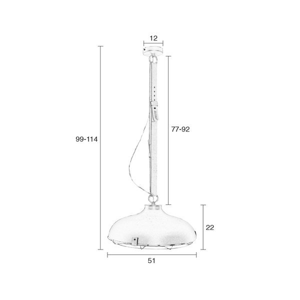 Сиво таванно осветително тяло , ⌀ 51 cm Dek - Zuiver-image-2
